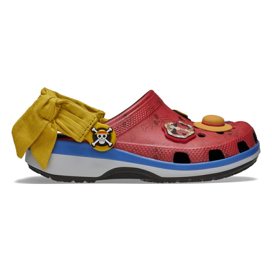 クロックス ワンピース ルフィ クラシック クロッグ キッズ マルチ crocs ONE PIECE LUFFY CLASSIC CLOG K 212127-90hの画像