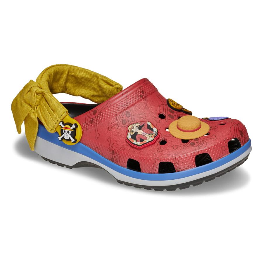 クロックス ワンピース ルフィ クラシック クロッグ キッズ マルチ crocs ONE PIECE LUFFY CLASSIC CLOG K 212127-90hの画像