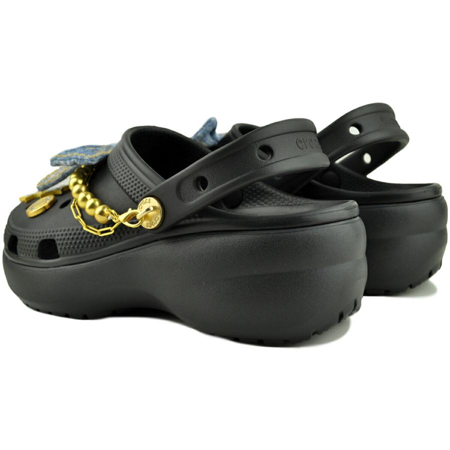 crocs（クロックス） クラシック プラットフォーム デニム グリッツ