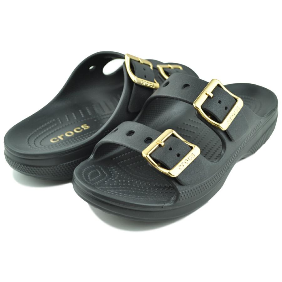 crocs（クロックス） サタデー メタリック バックル サンダル