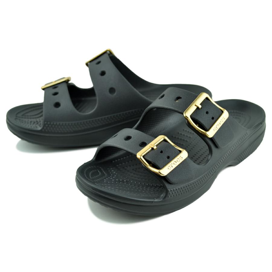 crocs（クロックス） サタデー メタリック バックル サンダル