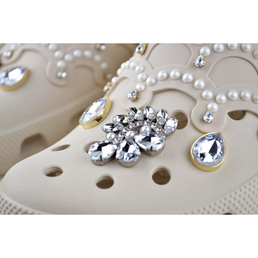 ペディグラス　ビッグフォークスタイルL17枚R20枚ハケ付き crocs（クロックス） ベイ ピナクル エンベリッシュド クロッグ