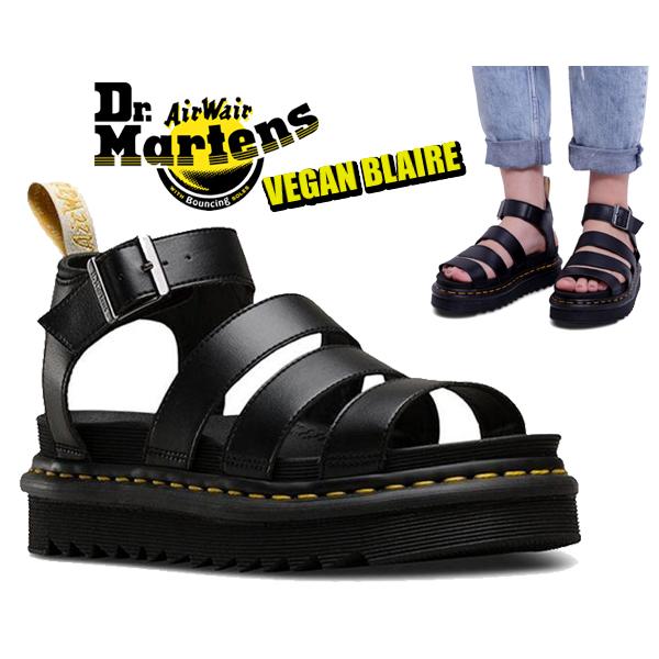 美品★Dr. Martens サンダル ブラック　25cm Dr.Martens（ドクターマーチン） ヴィーガン ブレア ストラップ