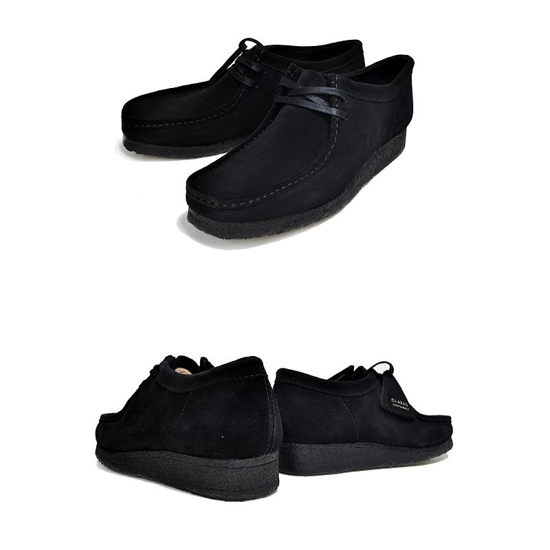 クラークス ワラビー CLARKS WALLABEE BLACK SUEDE 26155519 モカシン シューズ カジュアル ブラック スウェード クレープソール スエード｜ltd-online｜03