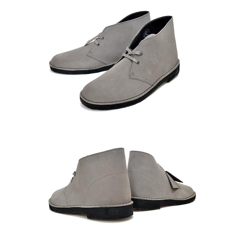 クラークス デザートブーツ CLARKS DESERT BOOT GREY SUEDE 26161792 FIT G グレー スエード