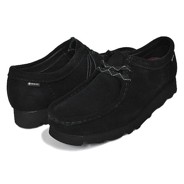 クラークス ワラビー ゴアテックス ウィメンズ CLARKS W WALLABEE GORE-TEX BLACK SUEDE 26169024 レディース ブラック スウェード スエード 防水 VIBRAMソール｜ltd-online｜02