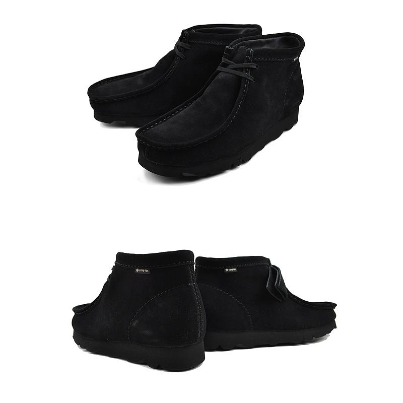 クラークス ワラビーブーツ ゴアテックス CLARKS WALLABEE BOOT GORE-TEX BLACK SUEDE 26173318 ブラック スエード スウェード GTX 防水｜ltd-online｜03