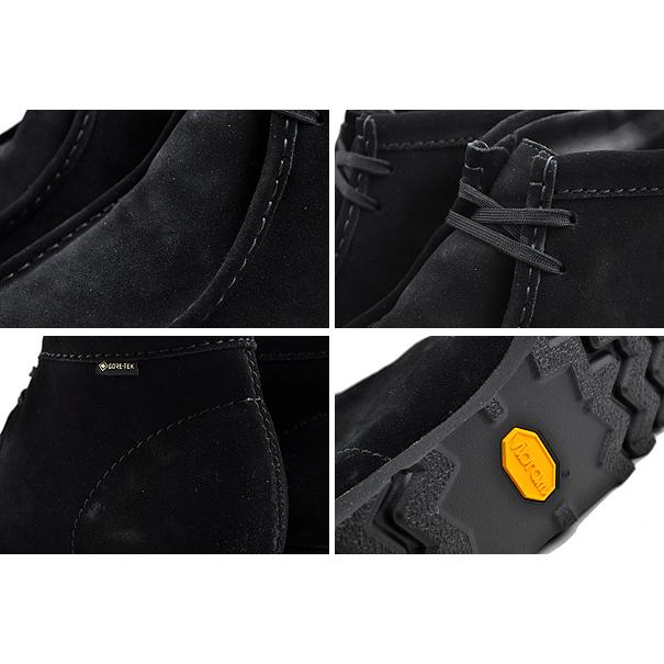 クラークス ワラビーブーツ ゴアテックス CLARKS WALLABEE BOOT GORE-TEX BLACK SUEDE 26173318 ブラック スエード スウェード GTX 防水｜ltd-online｜04