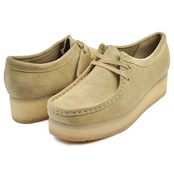 クラークス ワラクラフトビー CLARKS WALLACRAFT BEE MAPLE SUEDE 26173498 メープル スエード レディース 厚底 ウエッジ モカシン｜ltd-online｜02