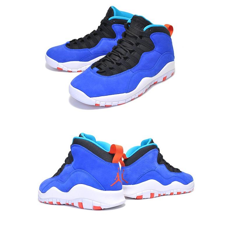 jordan 10 blue orange black