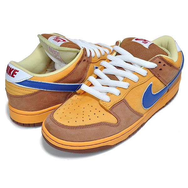 ナイキ ダンク ロー プレミアム SB NIKE DUNK LOW PREMIUM SB Brown Ale gold/atlantoc blue 313170-741 ニューキャッスル・ブラウンエール NEWCASTLE BROWN ALE｜ltd-online