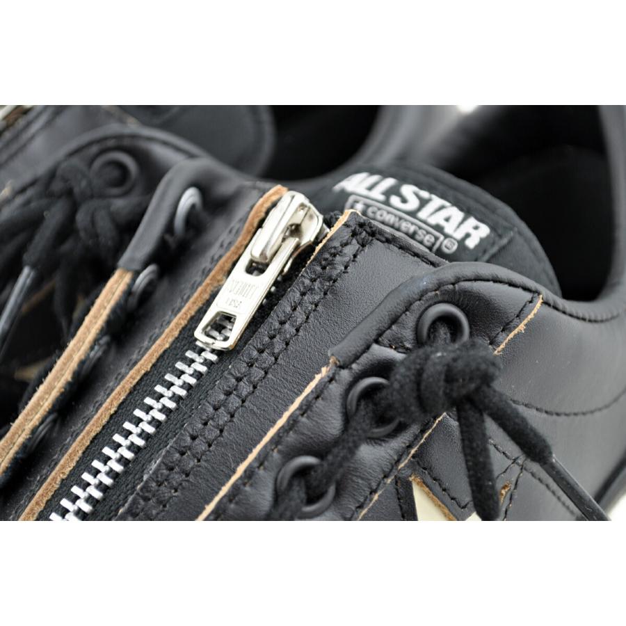 コンバース ワンスター Z ショット ブラック ホワイト CONVERSE ONE STAR Z Schott BLACK/WHITE 33702830の画像