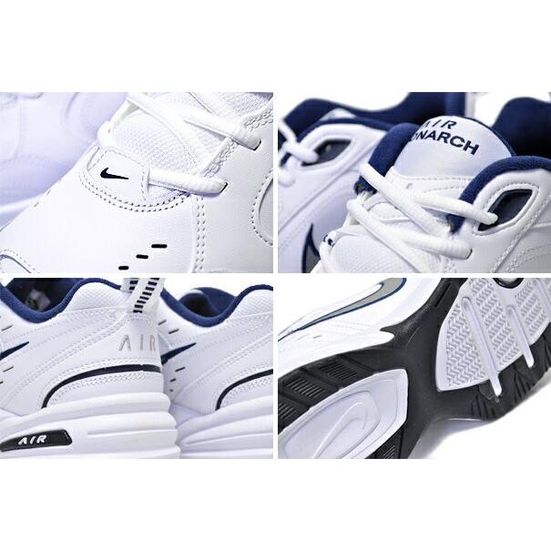 ナイキ NIKE エア モナーク 4 スニーカー メンズ　NIKE AIR MONARCH IV white/metallic silver　DAD SHOES ダッドシューズ  ワイズ D｜ltd-online｜04