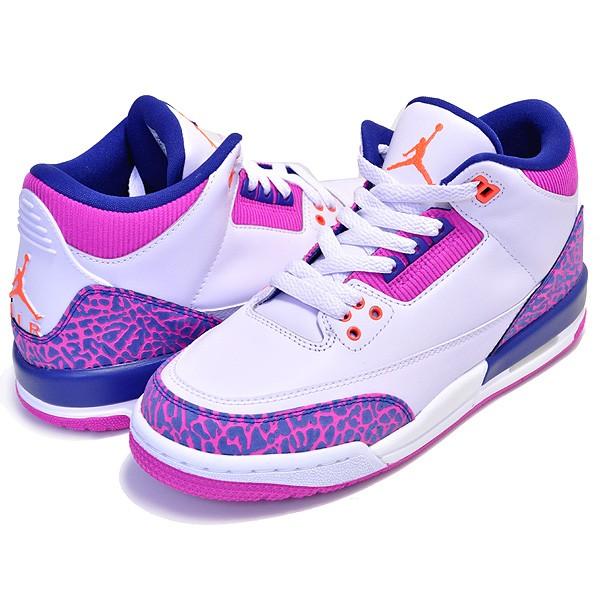 ナイキ エアジョーダン 3 ガールズ NIKE AIR JORDAN 3 RETRO (GS) barely grape/hyper crimson レディース ウィメンズ スニーカー AJ III ハイパークリムゾン｜ltd-online｜02