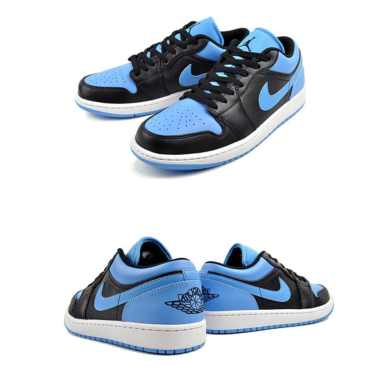 ナイキ エアジョーダン 1 ロー NIKE AIR JORDAN 1 LOW black/black-university blue 553558-041 スニーカー AJ1 ブラック ユニバーシティブルー｜ltd-online｜03