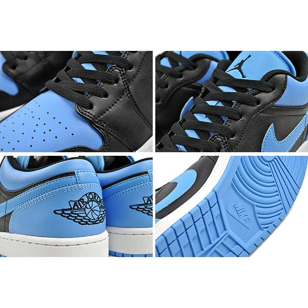 ナイキ エアジョーダン 1 ロー NIKE AIR JORDAN 1 LOW black/black-university blue 553558-041 スニーカー AJ1 ブラック ユニバーシティブルー｜ltd-online｜04