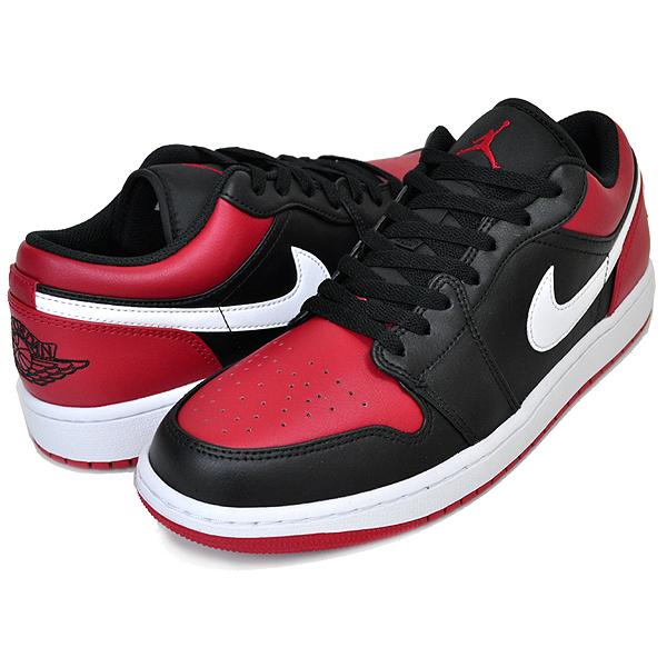 ナイキ エアジョーダン 1 ロー NIKE AIR JORDAN 1 LOW black/gym red-white 553558-066 ブラック ジムレッド スニーカー AJ1 BRED｜ltd-online｜02