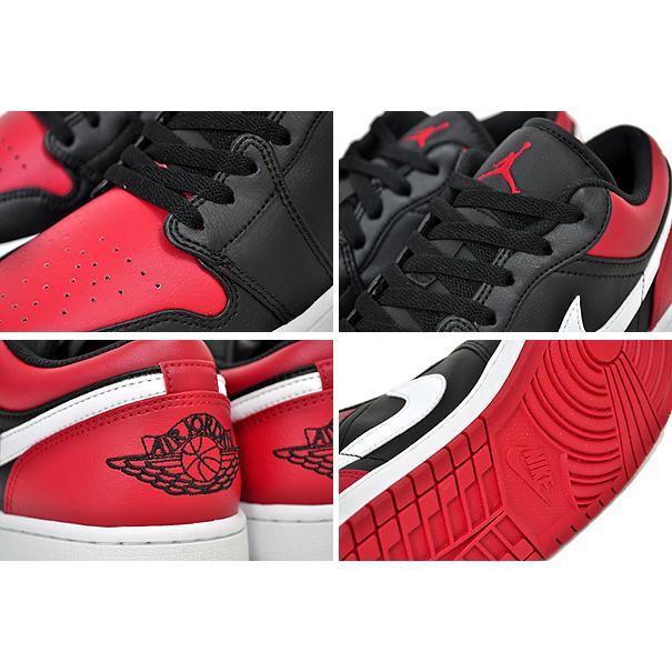 ナイキ エアジョーダン 1 ロー NIKE AIR JORDAN 1 LOW black/gym red-white 553558-066 ブラック ジムレッド スニーカー AJ1 BRED｜ltd-online｜04