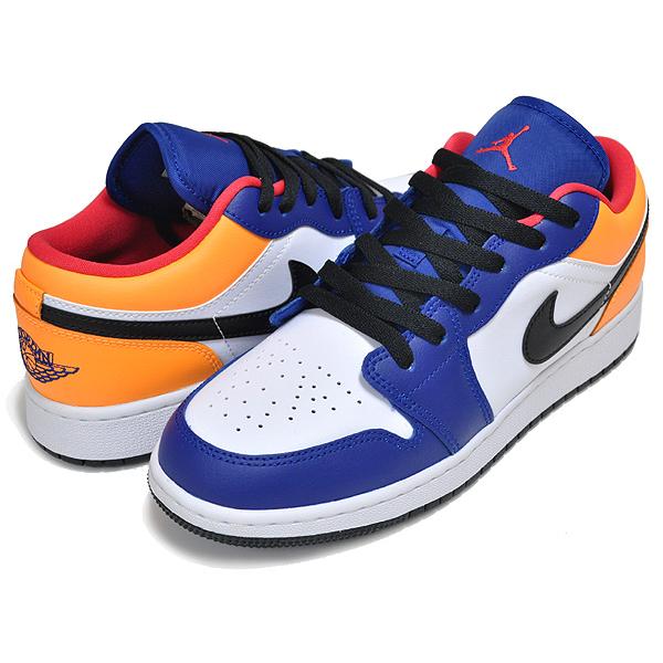 ナイキ エアジョーダン 1 ロー ガールズ NIKE AIR JORDAN 1 LOW (GS) white/track reddeep