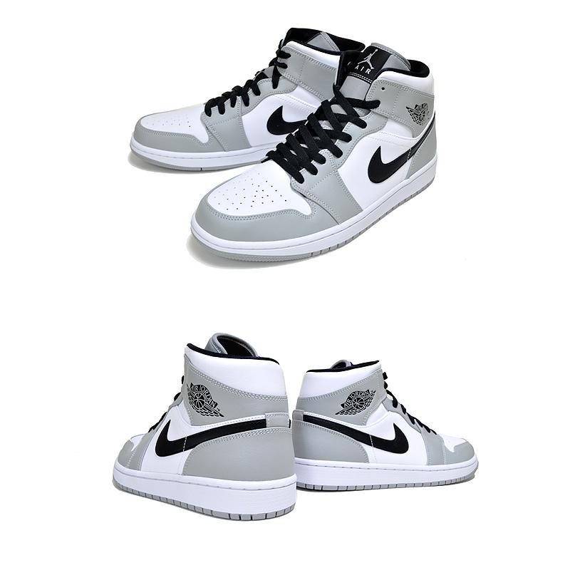 ナイキ エアジョーダン 1 ミッド NIKE AIR JORDAN 1 MID light smoke grey/black-white 554724-092 スニーカー AJ1 ライト スモーク グレー｜ltd-online｜03