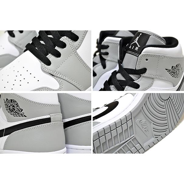 ナイキ エアジョーダン 1 ミッド NIKE AIR JORDAN 1 MID light smoke grey/black-white 554724-092 スニーカー AJ1 ライト スモーク グレー｜ltd-online｜04