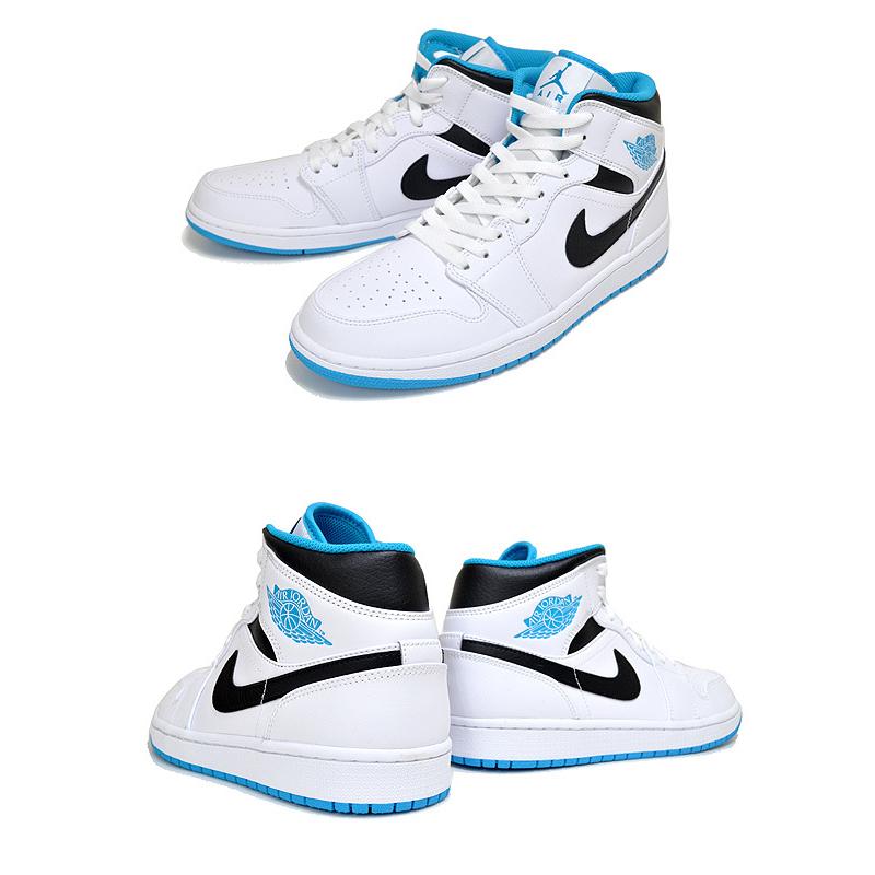 ★BOSS★NIKE エアジョーダン1 ミドル レザーブルー スニーカー 楽天市場】NIKE AIR JORDAN 1 MID ナイキ エア ジョーダン 1