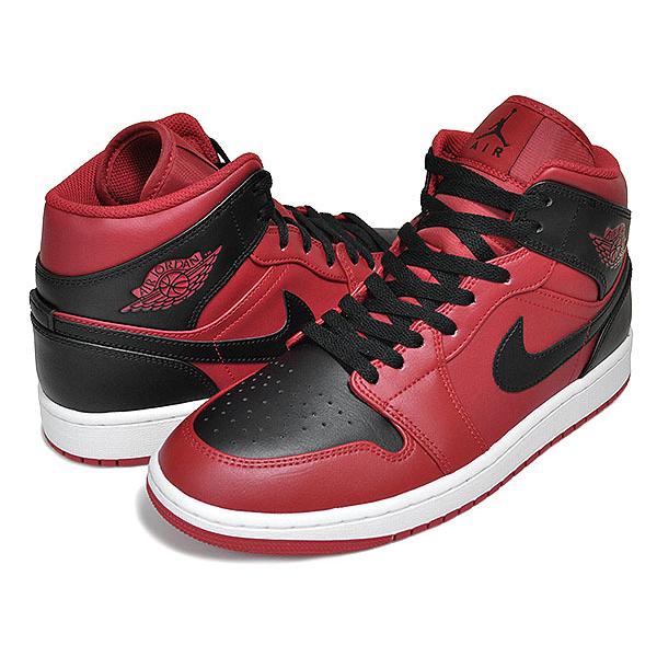 ナイキ エアジョーダン 1 ミッド NIKE AIR JORDAN 1 MID gym red/black-white 554724-660 スニーカー AJ1 ジムレッド ブラック REVERSE BRED｜ltd-online｜02