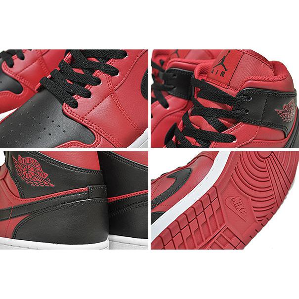 ナイキ エアジョーダン 1 ミッド NIKE AIR JORDAN 1 MID gym red/black-white 554724-660 スニーカー AJ1 ジムレッド ブラック REVERSE BRED｜ltd-online｜04