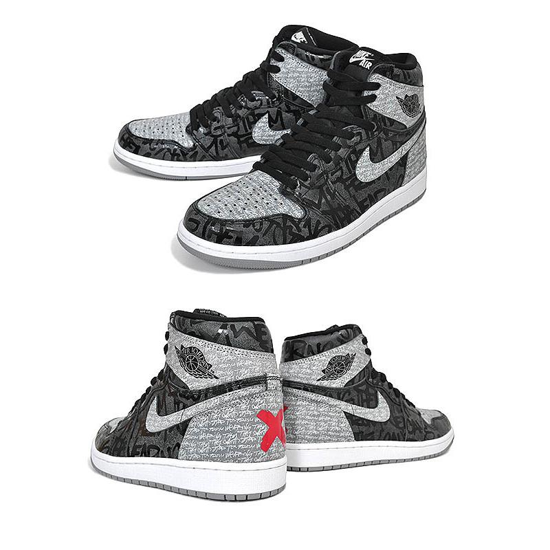 ナイキ エアジョーダン 1 レトロ ハイ OG NIKE AIR JORDAN 1 RETRO HI OG REBELLIONAIRE black/white-particle grey 555088-036 AJ1 HIGH リベリオネア｜ltd-online｜03