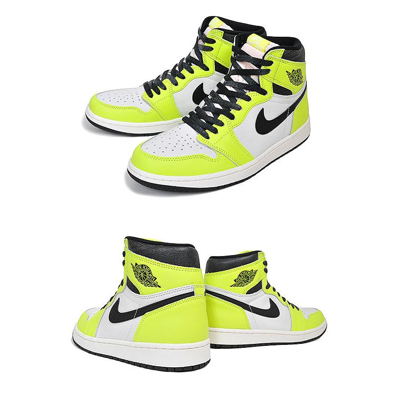 ナイキ エアジョーダン 1 レトロ ハイ オージー NIKE AIR JORDAN 1 RETRO HIGH OG volt/black-sail 555088-702 AJ1 ボルト ブラック ネオン スニーカー｜ltd-online｜03