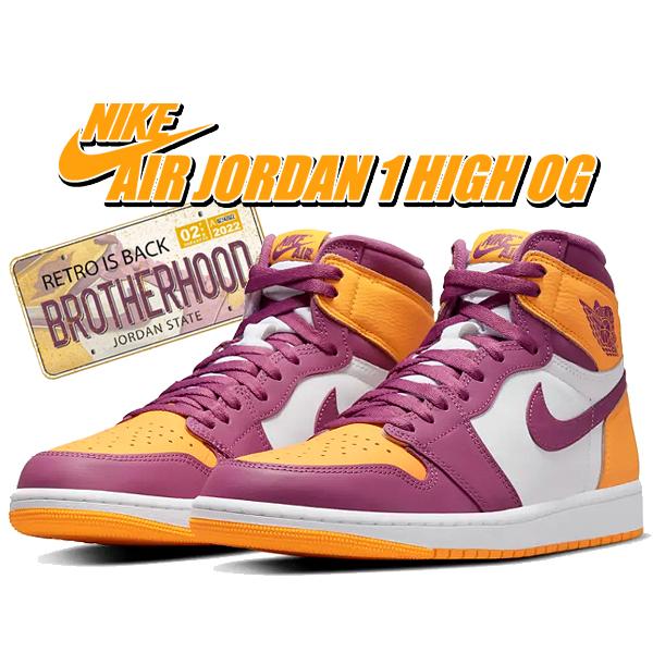 ナイキ エアジョーダン 1 レトロ ハイ オージー NIKE AIR JORDAN 1 HIGH OG university gold/light bordeaux 555088-706 BROTHERHOOD AJ1OG ブラザーフッド｜ltd-online