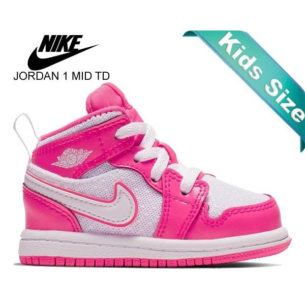 Jordan ナイキ ジョーダン 1 トドラー NIKE JORDAN MID(TD) hyper pink