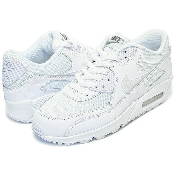 ナイキ スニーカー エアマックス 90 レディース ホワイト NIKE AIR MAX 90 MESH (GS) white/white-cool ray ウィメンズ 白 訳あり価格｜ltd-online｜02