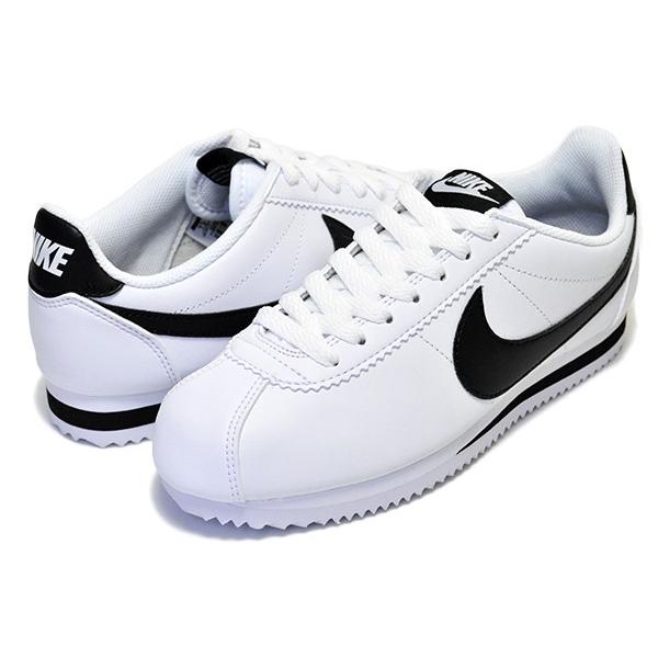 ナイキ ウィメンズ コルテッツ レザー スニーカー white/black-white <br>807471-101 NIKE WMNS CLASSIC CORTEZ LEATHER｜ltd-online｜02