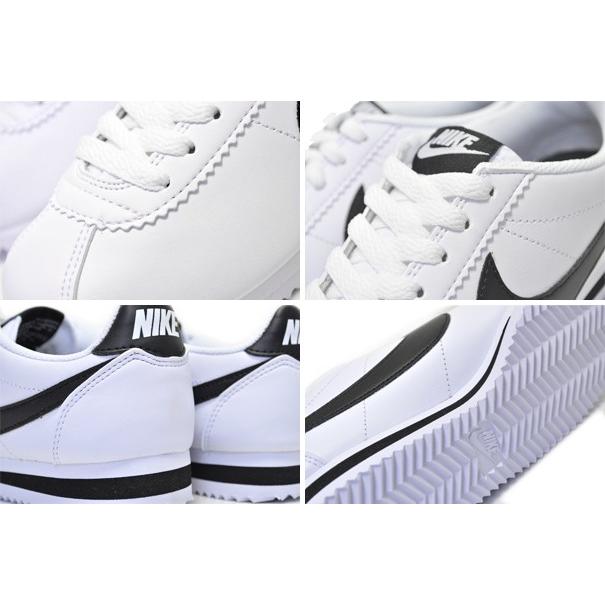 ナイキ ウィメンズ コルテッツ レザー スニーカー white/black-white <br>807471-101 NIKE WMNS CLASSIC CORTEZ LEATHER｜ltd-online｜04