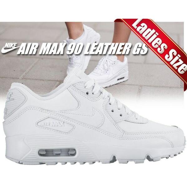 ナイキ エアマックス 90 ホワイト レザー ガールズ 3412 100 Nike Air Max 90 Ltr Gs White Wht 白 スニーカー レディース ウィメンズ Airmax レザー 3412 100 Ltd Online 通販 Yahoo ショッピング