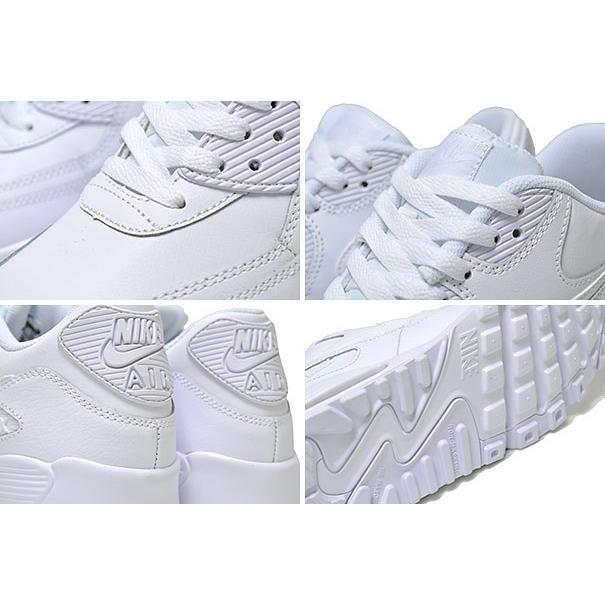 NIKE（ナイキ） エアマックス 90 ホワイト レザー ガールズ 833412-100