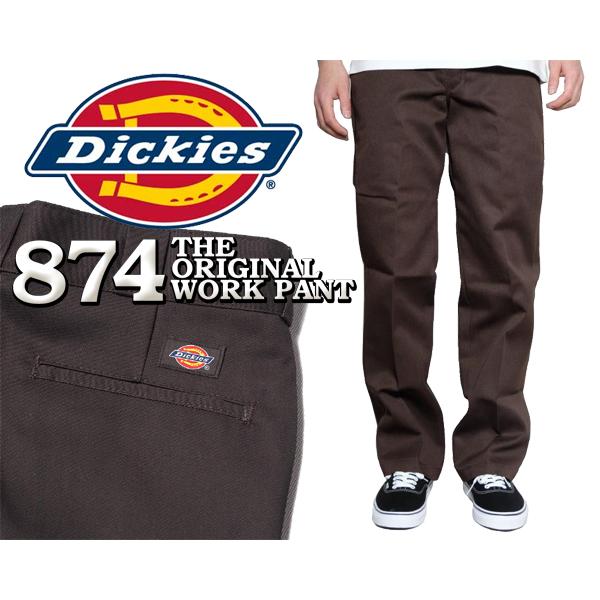 ディッキーズ オリジナル 874 ワークパンツ Dickies ORIGINAL FIT WORK PANTS DARK BROWN(DK