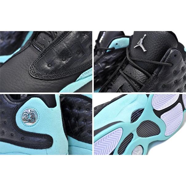 ナイキ エアジョーダン 13 レディース NIKE AIR JORDAN 13 RETRO (GS) ISLAND GREEN black/metallic silver ガールズ AJXIII アイランドグリーン クロコダイル｜ltd-online｜04