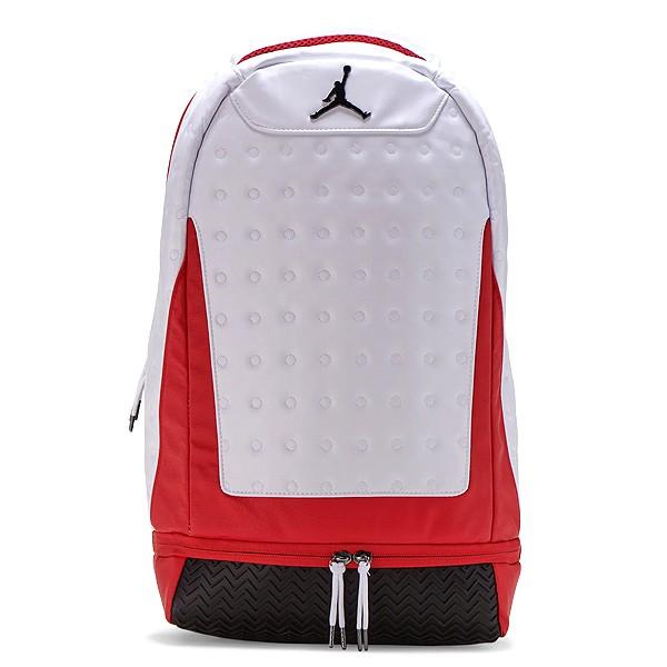 ナイキ ジョーダン 13 バックパック NIKE JORDAN 13 RETRO BACKPACK WHITE/RED 9a1898-001 リュック AJXIII カバン バッグ PCスリーブ｜ltd-online｜02