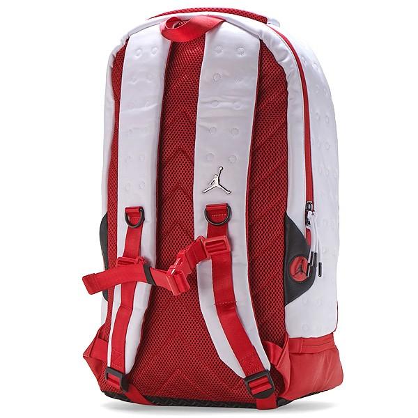 ナイキ ジョーダン 13 バックパック NIKE JORDAN 13 RETRO BACKPACK WHITE/RED 9a1898-001 リュック AJXIII カバン バッグ PCスリーブ｜ltd-online｜03