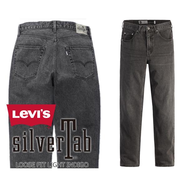 Levi's（リーバイス） シルバータブ ルーズフィット ブラックユーズド