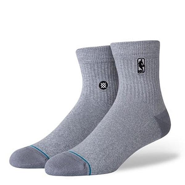 スタンスソックス STANCE LOGOMAN ST QTR HEATHER GREY a356a20log-hgr NBA 靴下 グレー クォーター ソックス｜ltd-online｜02