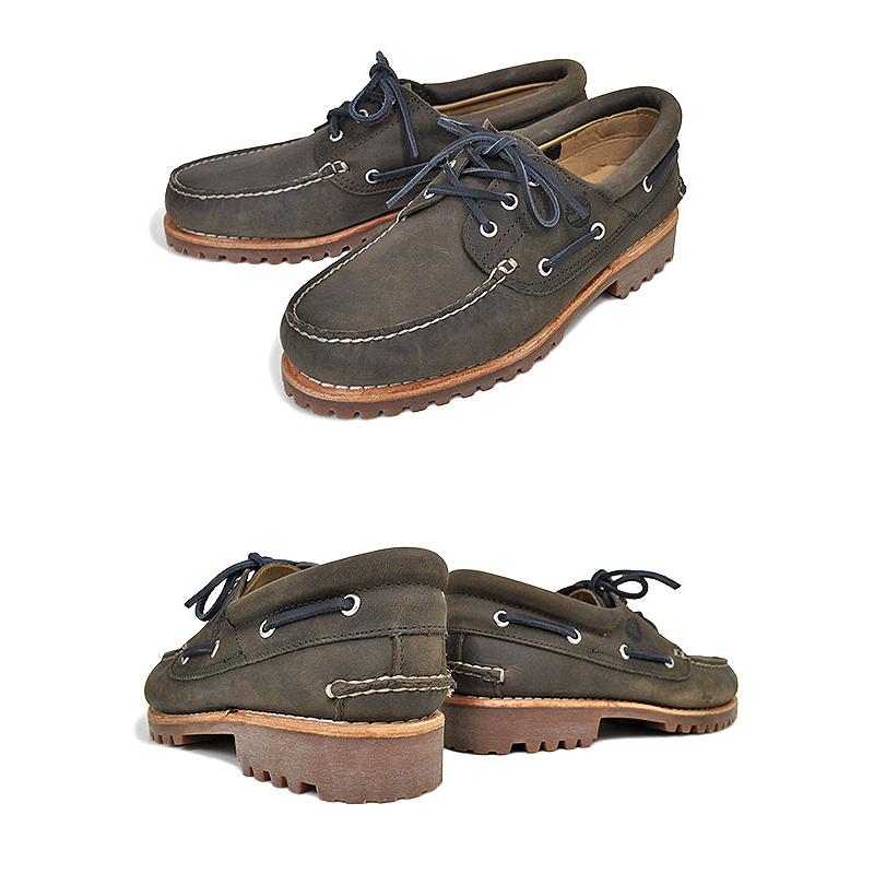 ティンバーランド 3アイレット Timberland 3EYE CLASSIC LUG OLIVE FULL GRAIN TB 0A5S38 901  オリーブ オーセンティック クラシック ラグ BOAT SHOE シューズ