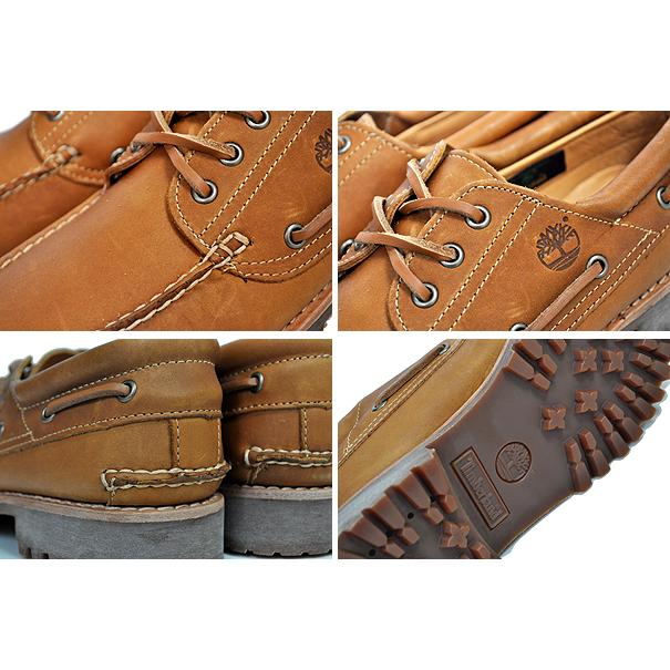 ティンバーランド オーセンティック 3アイレット クラシック ラグ Timberland 3EYE CLASSIC LUG BROWN REGENERATIVE LEATHER a5ywh BOAT SHOE WHEAT モカシン｜ltd-online｜04