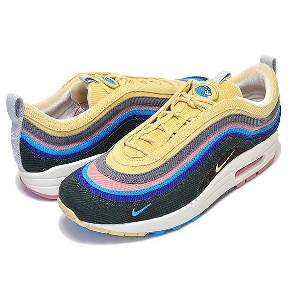 ナイキ エアマックス 1/97 aj4219-400 ショーン・ウェザースプーン NIKE AIR MAX 1/97 VF SW lt blue fury/lemon wash エア マックス Sean Wotherspoonの画像