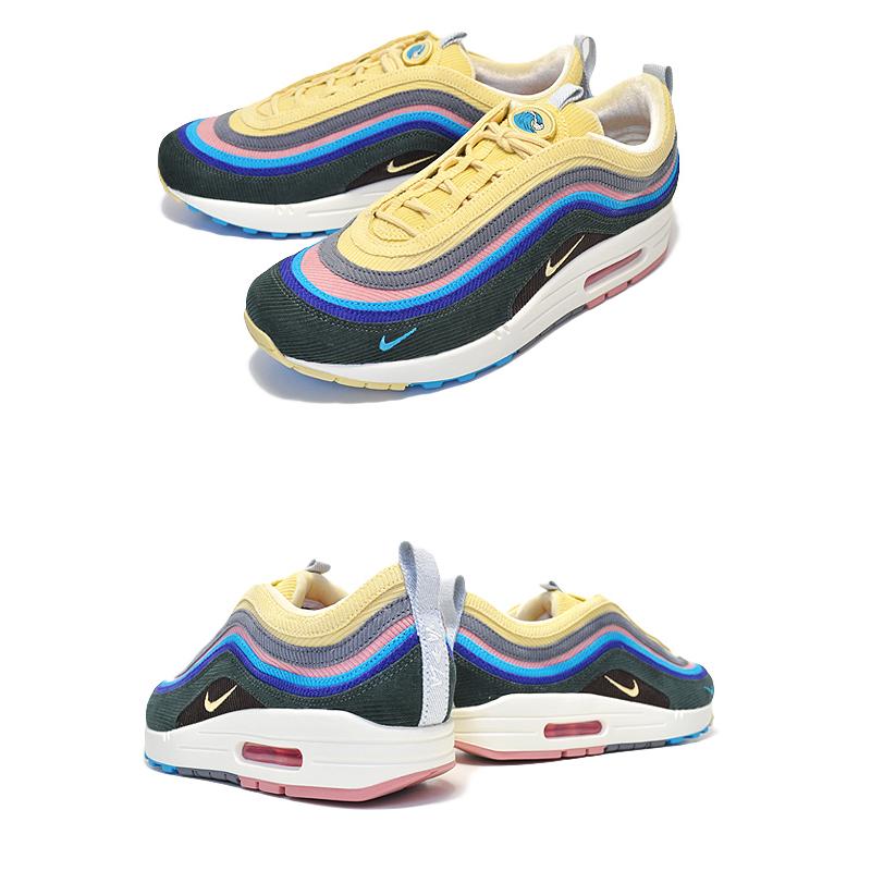 ナイキ エアマックス 1/97 aj4219-400 ショーン・ウェザースプーン NIKE AIR MAX 1/97 VF SW lt blue fury/lemon wash エア マックス Sean Wotherspoonの画像