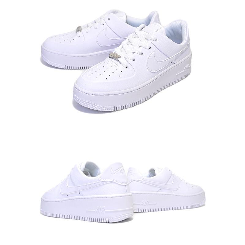 ナイキ ウィメンズ エアフォース 1 セイジ NIKE WMNS AF1 SAGE LOW white/white-white AIR FORCE ONE レディース スニーカー ホワイト ar5339-100｜ltd-online｜03