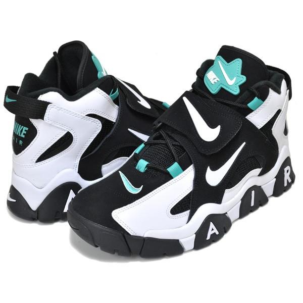 nike air barrage mid black white cabana