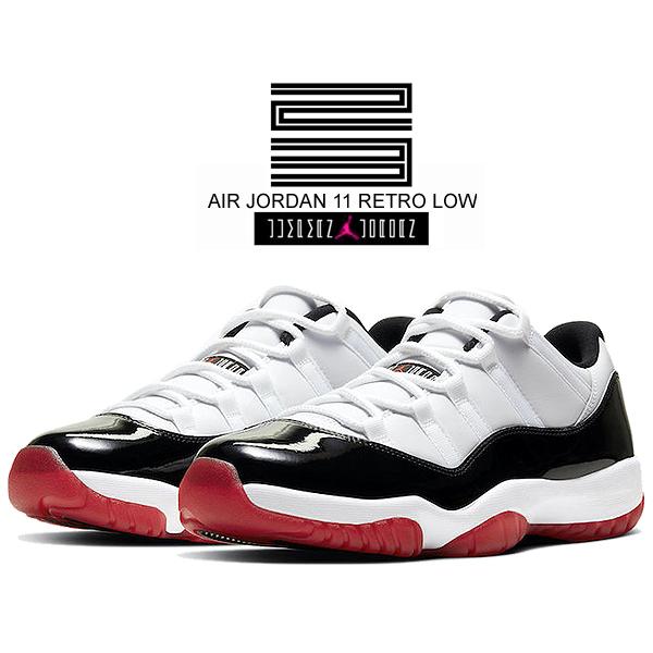 ナイキ エアジョーダン 11 ロー NIKE AIR JORDAN 11 RETRO LOW WHITE BRED white/university redblack av2187160
